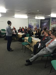 Carl Tabisz opens the event