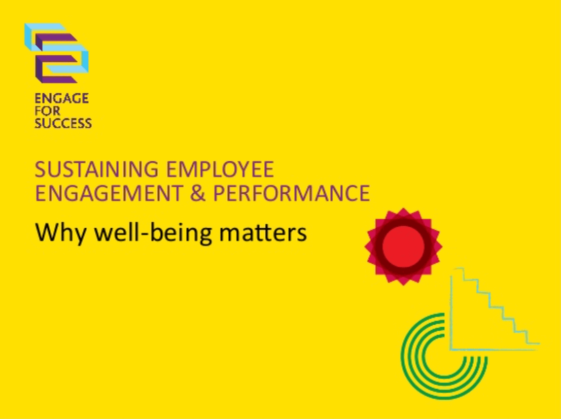 Sustaining Employee Engagement And Performance - Engage For Success